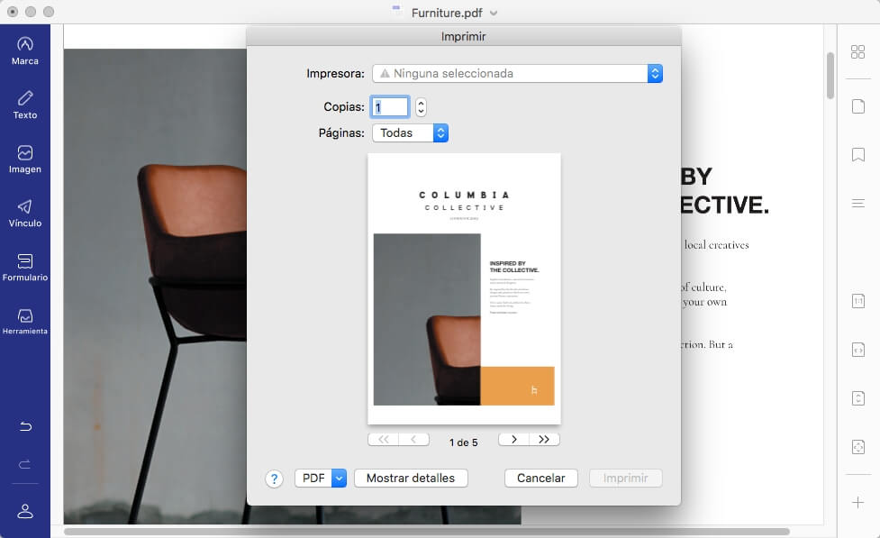 Imprimir PDF de vista previa en MAC para ver que va a salir por la impresora